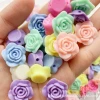 18mm macaron-colored rose DIY cream glue handmade material, phone case material, children's beaded accessories details Picture